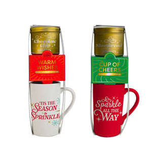 Cookie & Cocoa Metallic Mug Set - Assorted