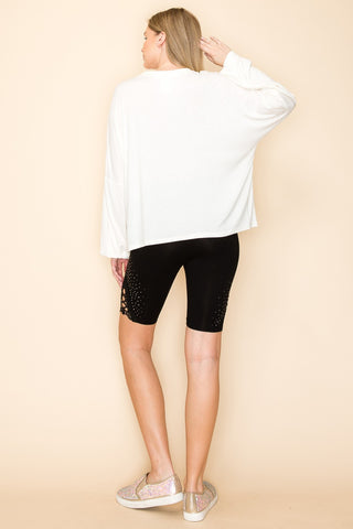 Starlit Dolman Rhinestone Top