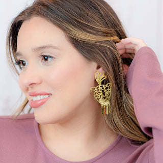 Golden Wild and Fancy Earrings