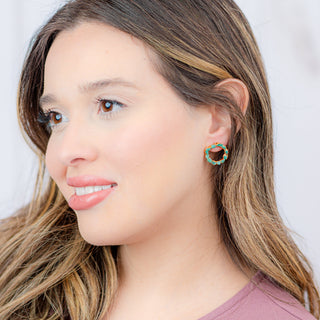 Emerald Maxi Roundabout Studs