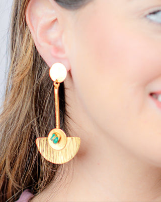 Emerald Cleopatra Earrings
