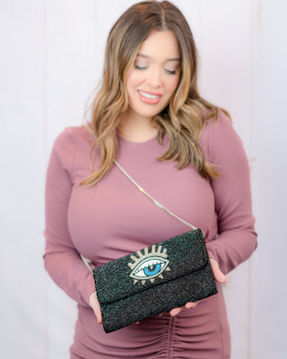 Big Eye Envelope Crossbody Bag