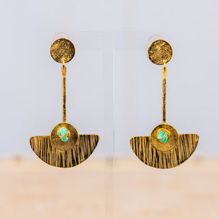Emerald Cleopatra Earrings