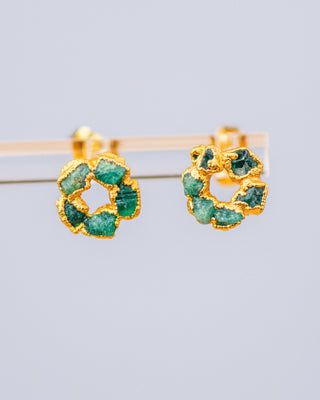 Emerald Roundabout Studs