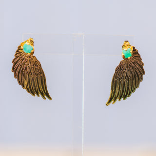 Emerald Angelical Studs