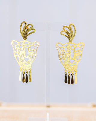 Golden Wild and Fancy Earrings