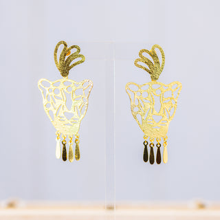 Golden Wild and Fancy Earrings