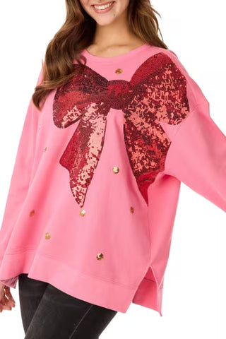 Bow Sparkle One Size Sweatshirt