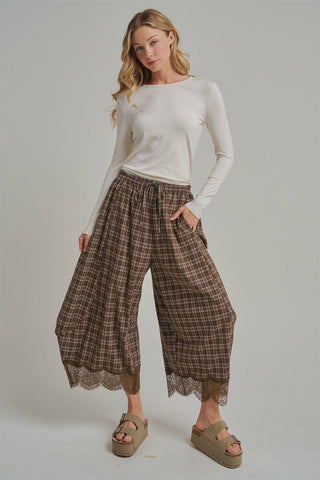 Autumn Muse Plaid Balloon Pants