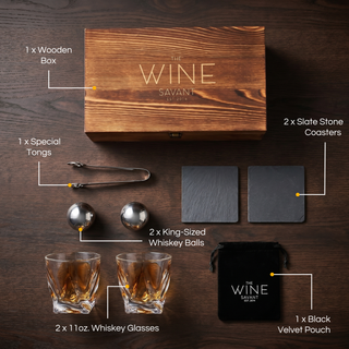 Whiskey Stones Glasses Gift Set Premium Barware Gift Elegant Drinkware Collection
