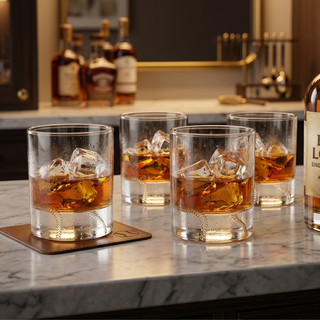 Baseball Whiskey Glasses Premium Barware Gift Elegant Drinkware Collection