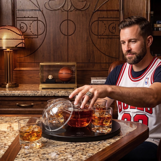 Basketball Decanter Set Premium Barware Gift Elegant Drinkware Collection