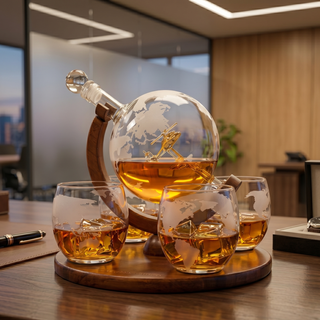Helicopter Whiskey Decanter Gift Set Premium Barware Gift Elegant Drinkware Collection