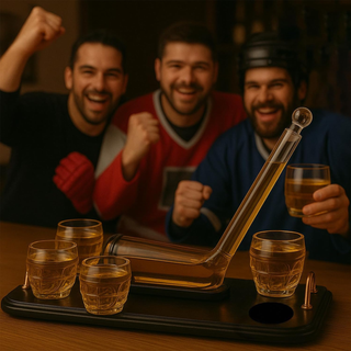 Ice Hockey Whiskey Decanter Premium Barware Gift Elegant Drinkware Collection