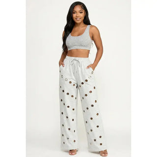 Hole Lotta Style Pants - Grey