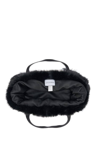 CONFIDANTE-GRAYMULTI FAUX FUR HANDBAG