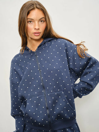 Salt & Sky Dot Hoodie