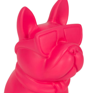 Pink Diva Bulldog Figurine, 10 in.
