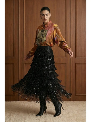 Spotted Muse Satin Top