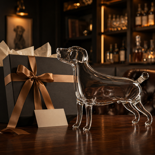 Dog Whiskey And Wine Decanter Premium Barware Gift Elegant Drinkware Collection