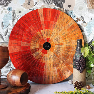 Wine Wheel Handcrafted Wood For Both Amateurs And Connoisseurs A Guide To On Tasting Identifies Prim