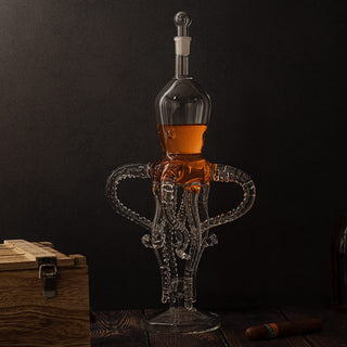Tall Octopus Whiskey And Wine Decanter 500ML 16 5 H By Extraordinary Detail Kraken S