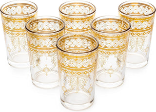 Gold Moroccan Glasses Artisan Hand Made Multipurpose 220 Ml 7 5 Oz Tea And Wine Morrocan Tumbler Mar