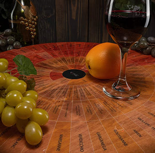Wine Wheel Handcrafted Wood For Both Amateurs And Connoisseurs A Guide To On Tasting Identifies Prim