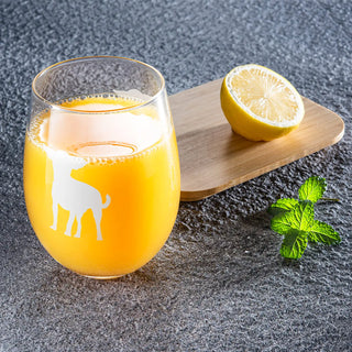 Chihuahua Stemless Wine Glasses Set Of 2 By Dog Lover Glass Gifts For Mom Dad Sister