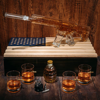 Ar15 Whiskey Decanter Gift Premium Barware Gift Elegant Drinkware Collection