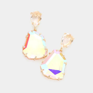 Angle & Stone Earrings