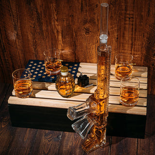 Ar15 Whiskey Decanter Gift Premium Barware Gift Elegant Drinkware Collection