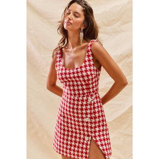 Haute in Houndstooth Mini Dress
