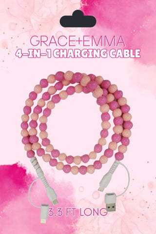 Charging Cable, Pink