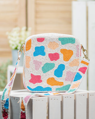 Multi Leopard Square Crossbody Bag