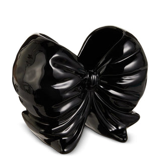 9.5" Black Bow Container - Boutique Bella Bellavases