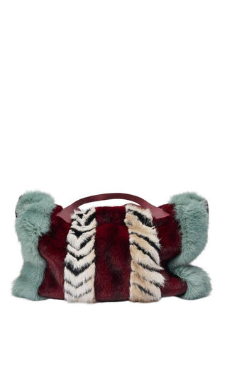 CONFIDANTE-MULTI FAUX FUR HANDBAG