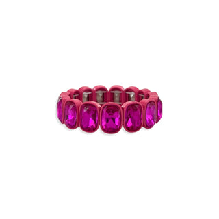 Rectangle Candy Crystal Stretch Bracelet