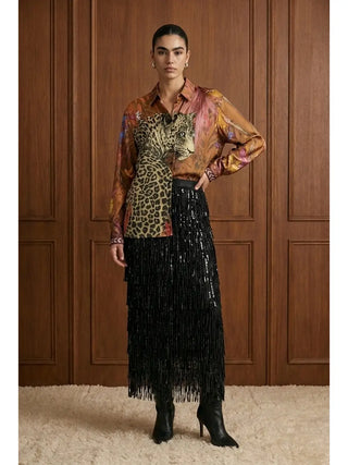 Spotted Muse Satin Top