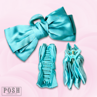 Clip on hair bow - LC
