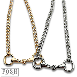 Equestrian snaffle choker necklace