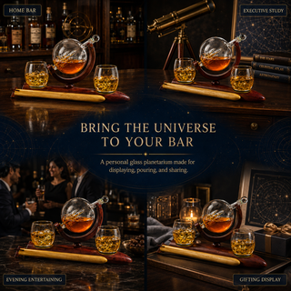 Rocket Whiskey Decanter Set Premium Barware Gift Elegant Drinkware Collection