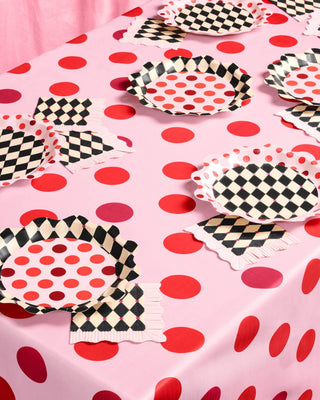 Circus Tablecloth | Pink Polka Dot Carnival Party Decor