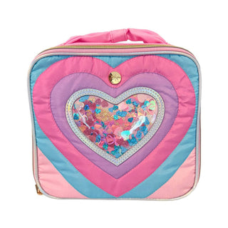 "Taylor" Quilted Hearts Confetti Lunchbox