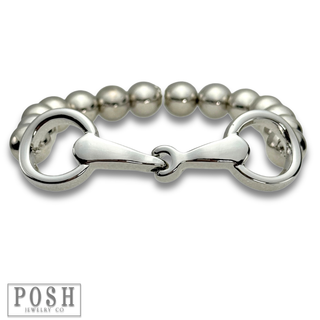 Equestrian charm beaded bracelet