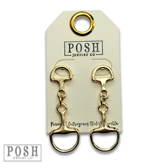 Equestrian charm dangle earring