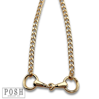 Equestrian snaffle choker necklace