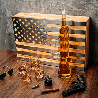 Gun Whiskey Decanter Set By Skf1801 Whiskey Gun Decanter 8 Bullet Whiskey Chillers M