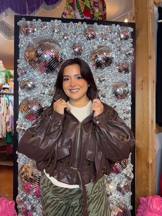 Cocoa Couture Beaded Bomber