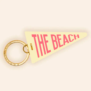THE BEACH Pennant Flag Acrylic Keychain